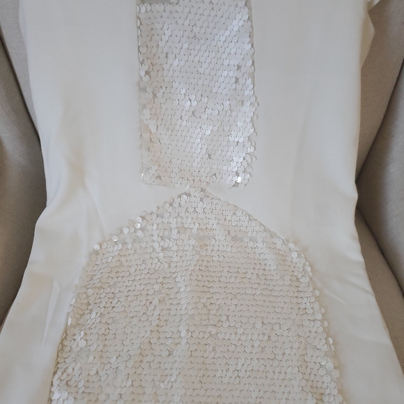 Cream dress with sequin detail - Picture 2 of 2